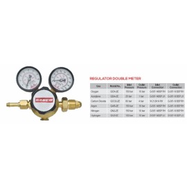 GASCO Regulator - ISI Single Stage Double Meter